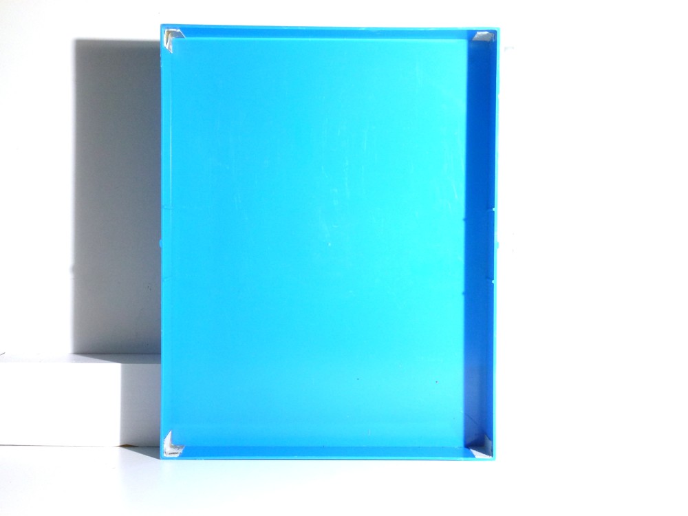 Box plastový modrý na modely v 295,š 230,h 30mm