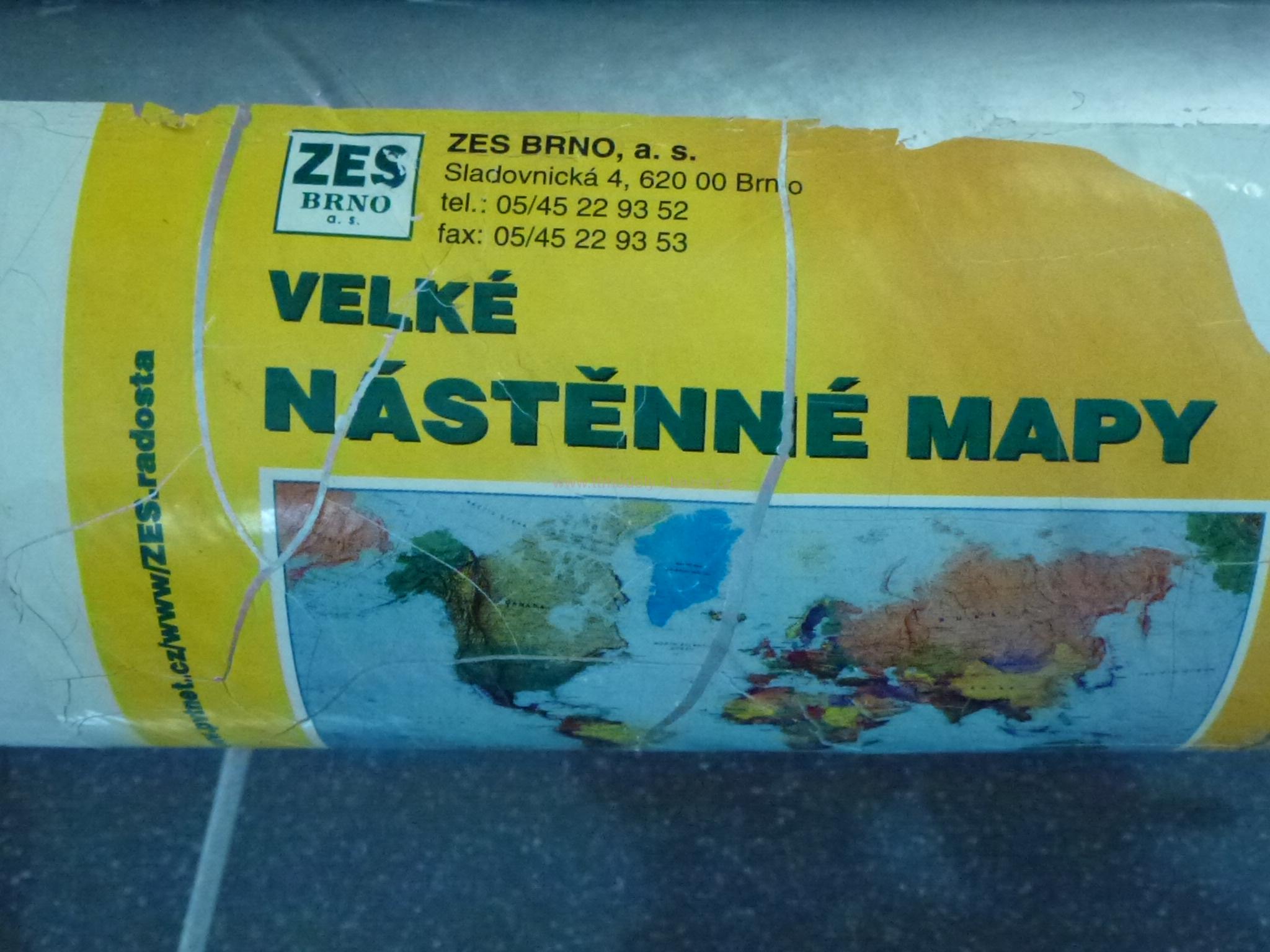 TT Mapa nástěnná - ČESKÁ REPUBLIK A ŽELEZNIČNÍ