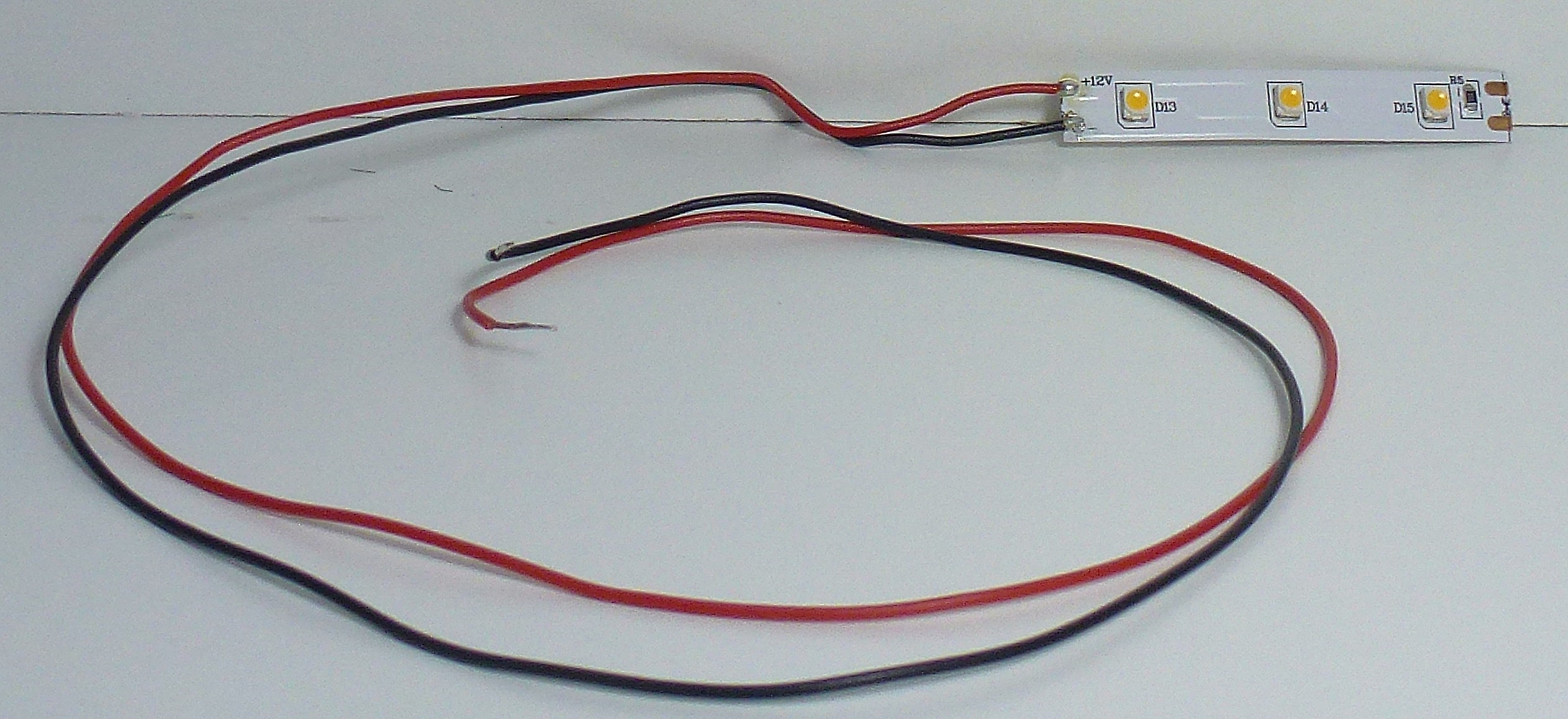 SMD led modelové osvětlení - 3 led diody, 5cm, teplá bílá  - TT